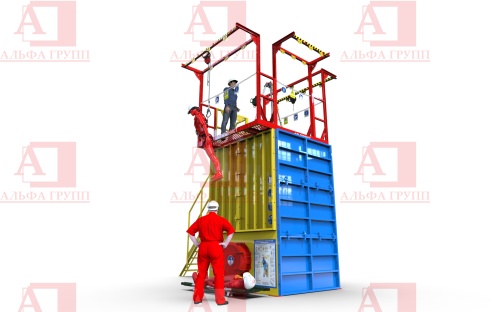 Учебно-тренировочный полигон (комплекс)  Альпинист-ЗП02-01.